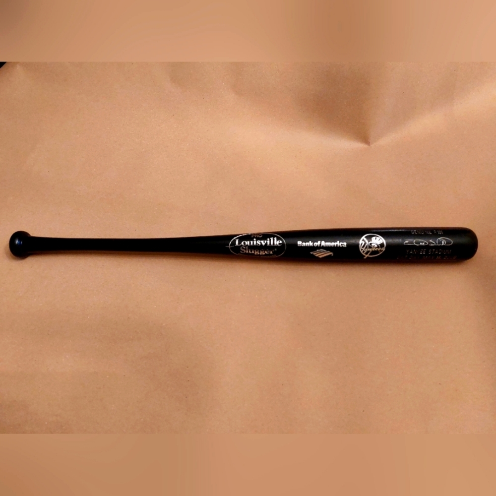 Vintage Gary Sheffield Genuine Louisville Slugger Pro Model R161 Black Wood Bat